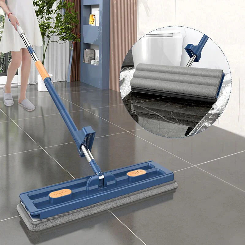 CleanMax™ – Zusammenklappbarer Eimer und Großer Flachmop | 50% Rabatt