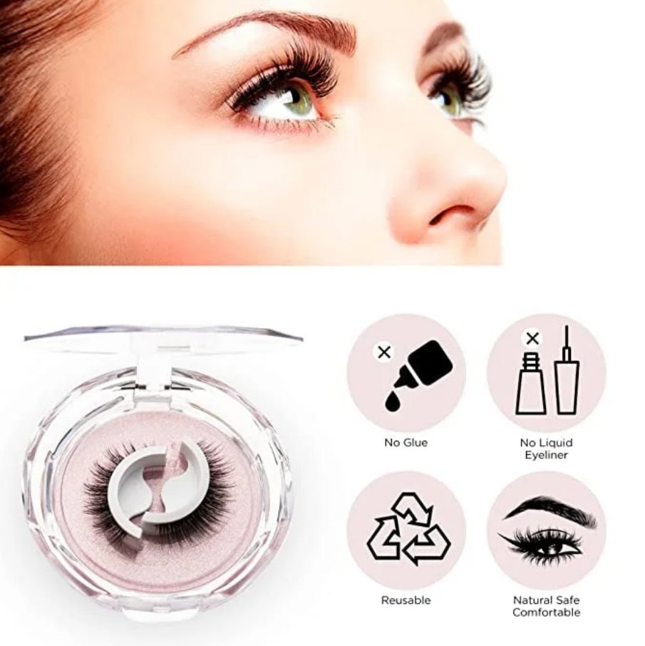 Selbstklebende Wimpern – volle, natürliche & wiederverwendbare Lashes