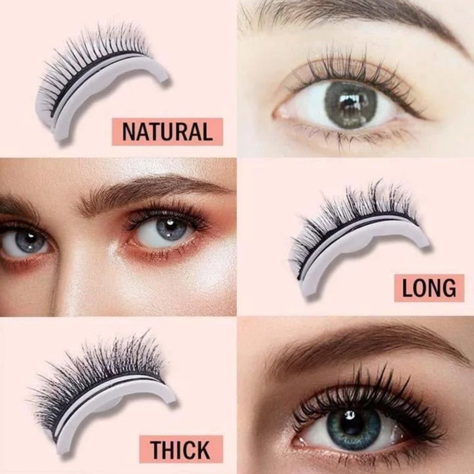 Selbstklebende Wimpern – volle, natürliche & wiederverwendbare Lashes