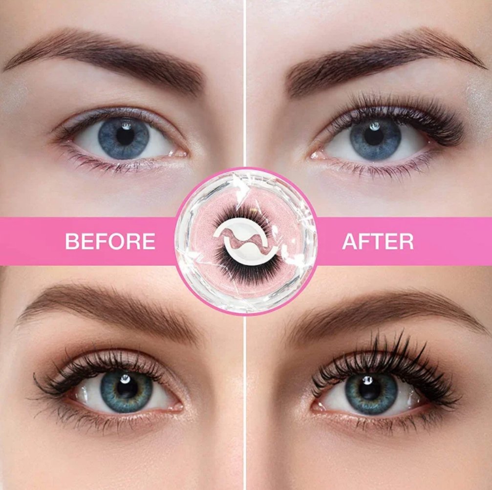 Selbstklebende Wimpern – volle, natürliche & wiederverwendbare Lashes