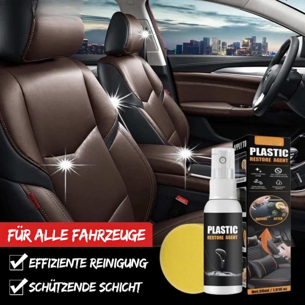 GlossiMax™ – Kunststoff- und Leder-Restaurierungsspray | 1 + 1 Gratis