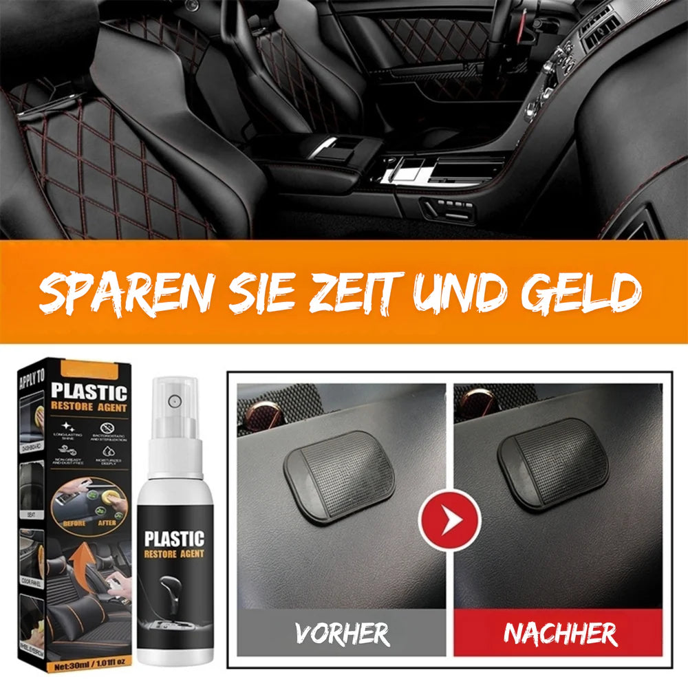 GlossiMax™ – Kunststoff- und Leder-Restaurierungsspray | 1 + 1 Gratis