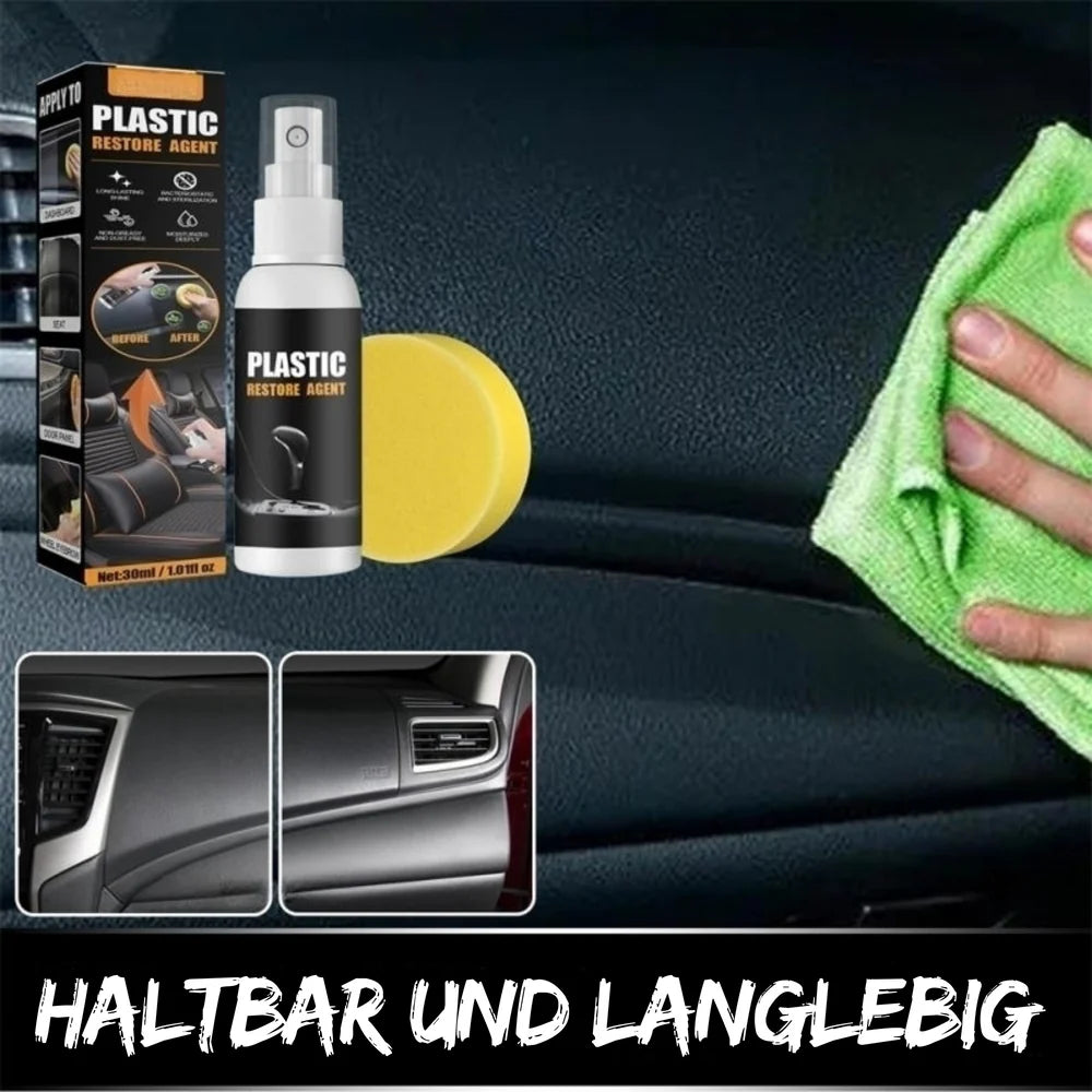 GlossiMax™ – Kunststoff- und Leder-Restaurierungsspray | 1 + 1 Gratis
