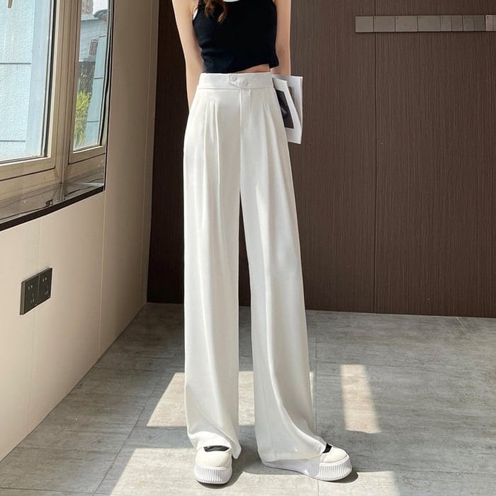 50% Rabatt | Estella™ - Hochtaillierte Hose mit weitem Bein [Letzter Tag Rabatt]