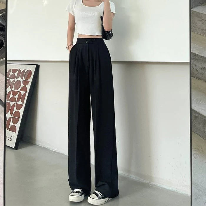 Lisanne™ – Hose mit Hoher Taille und Weitem Bein | 50% Rabatt