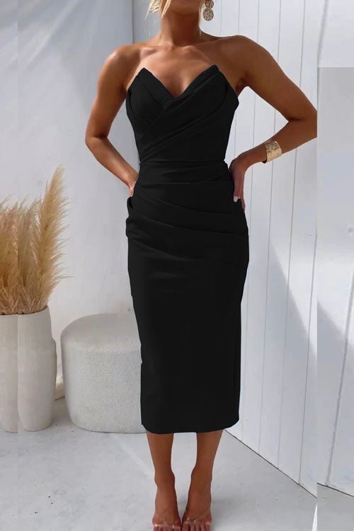 Marie™ – Trägerloses Damen Cocktailkleid mit verführerischem Rückenschlitz [50% Rabatt]