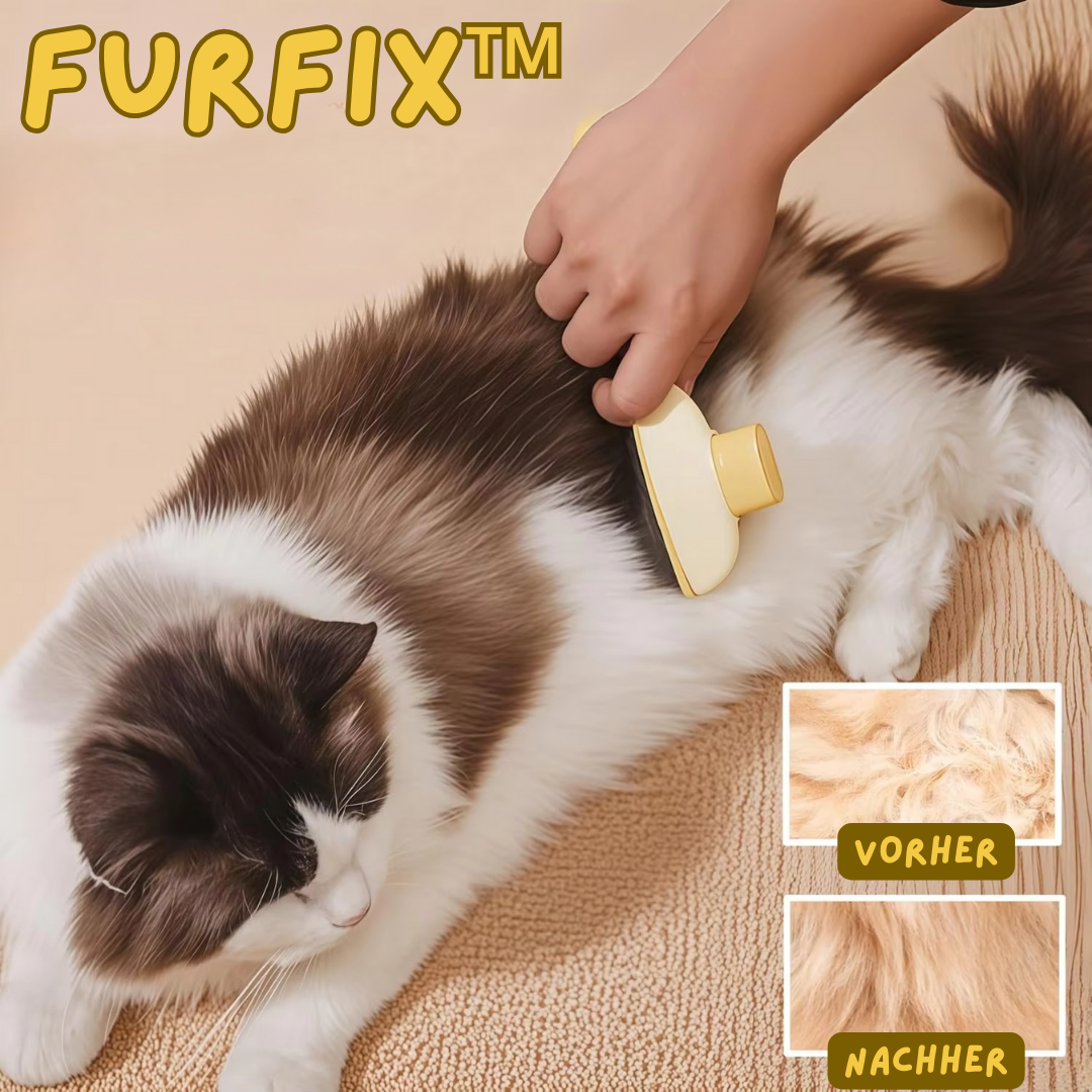 FurFix™ – Haustierkamm mit One-Click-Funktion für müheloses Entfernen von Haaren [1 + 1 Gratis]