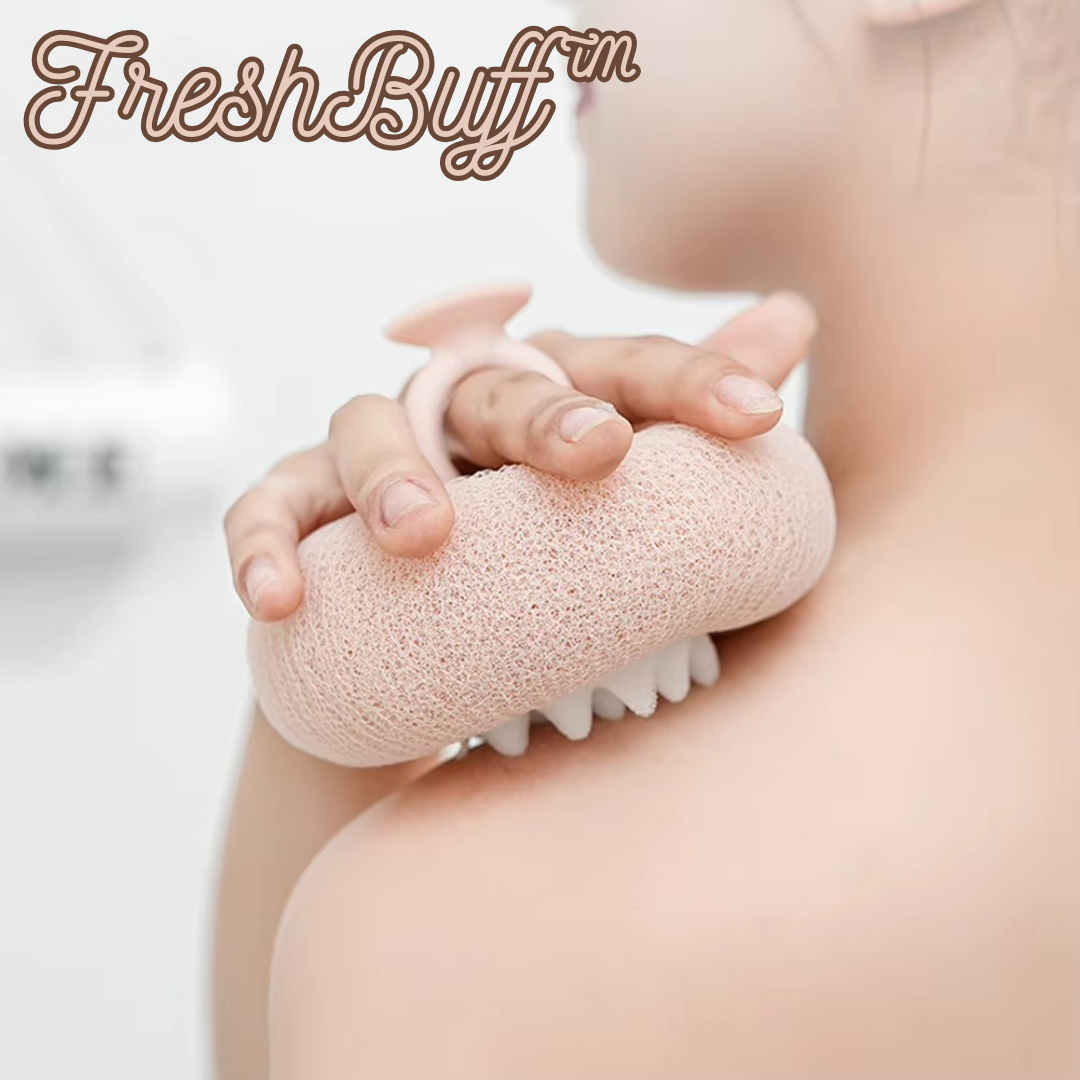 FreshBuff™ – Effektiver, hautverfeinernder Peeling-Badeschwamm [50% Rabatt]