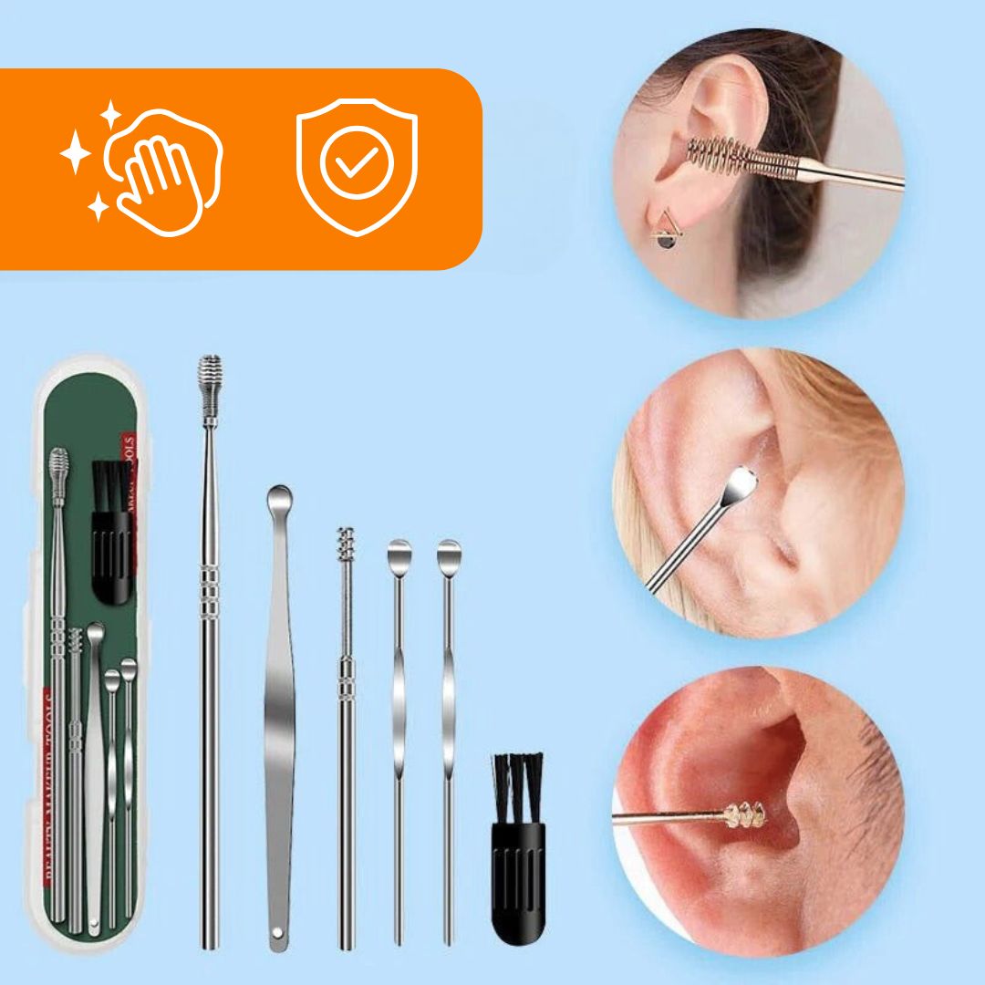 OhrFrisch Ohrenreinigungsset – Sanftes, sicheres und wiederverwendbares Reinigungsset mit Saugtechnologie für Kinder und Erwachsene