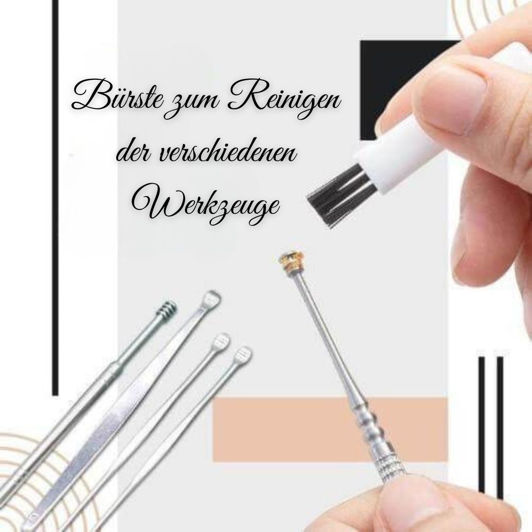 OhrFrisch Ohrenreinigungsset – Sanftes, sicheres und wiederverwendbares Reinigungsset mit Saugtechnologie für Kinder und Erwachsene