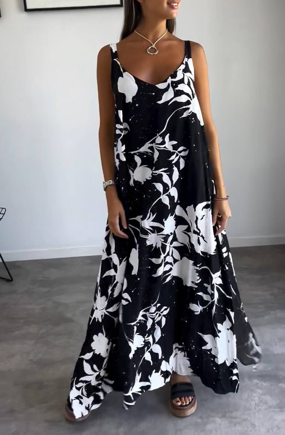 50% Rabatt | Elynn™ - Bequemes bedrucktes Kleid