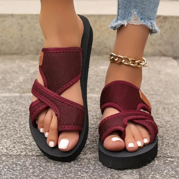 Lieke™ – Atmungsaktive Hollow Slide Sandalen für Damen | 50% Rabatt