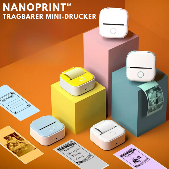 NanoPrint™ – Tragbarer Mini-Drucker für einfache, mobile Ausdrucke [50 % Rabatt]