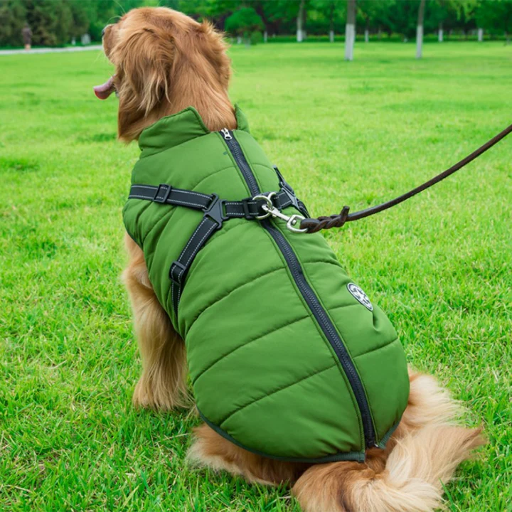 PawJacket™ – Wasserdichte Winterjacke mit Integriertem Geschirr | 50% Rabatt