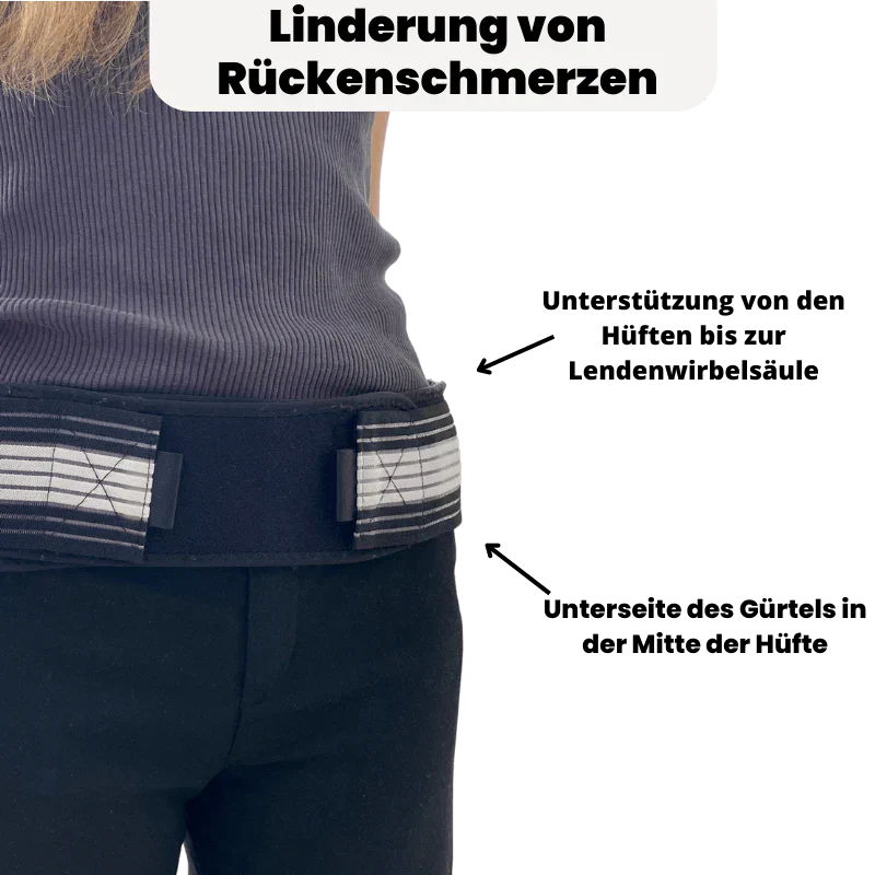 BackEase™ – Verstellbarer Lendenwirbelstützgürtel zur Schmerzlinderung | 50% Rabatt