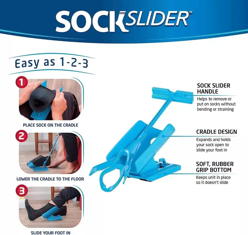 SockSlider™ -  Socken mühelos und bequem anziehen! [50% Rabatt]