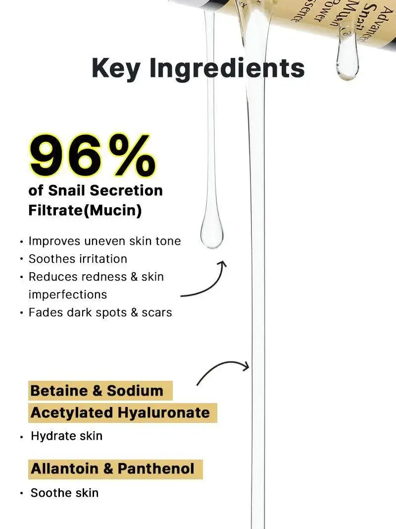 GlowFace™ – 96,3 % Schneckenschleim, Hautregeneration & intensive Feuchtigkeit [50% Rabatt]
