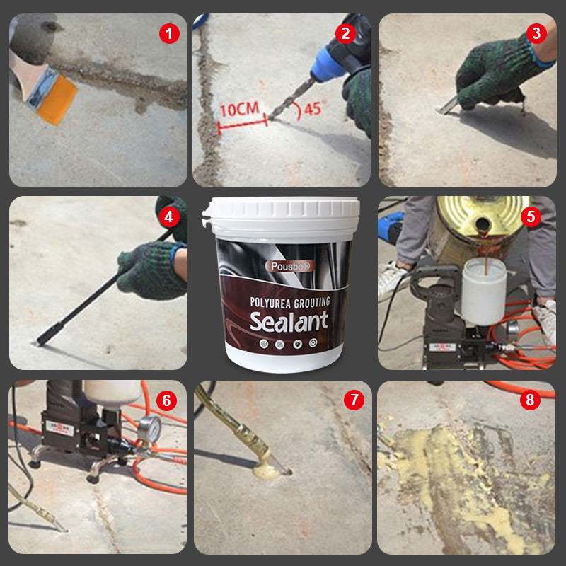 PolySeal Fugendichtstoff – Wasserbasierte Abdichtung für Beton, Dach & Wandreparatur