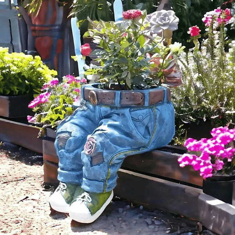 BloomPants™ – Kreatives 3D-Denim-Blumentopf-Design | 50% Rabatt