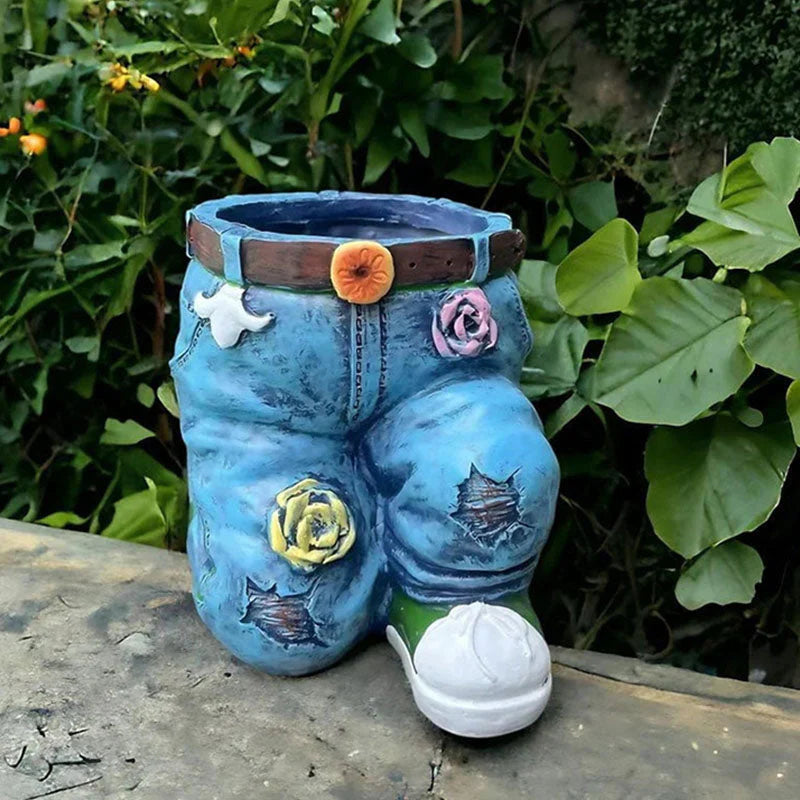 BloomPants™ – Kreatives 3D-Denim-Blumentopf-Design | 50% Rabatt