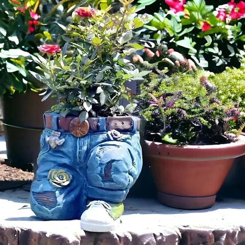 BloomPants™ – Kreatives 3D-Denim-Blumentopf-Design | 50% Rabatt