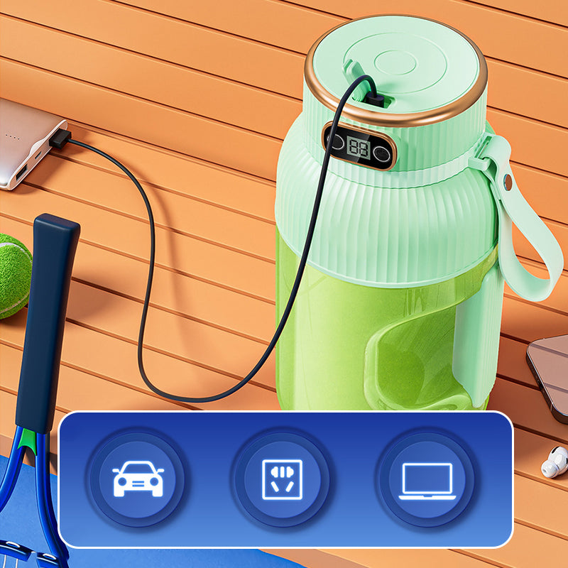 JuicerCup™ – Multifunktionaler tragbarer Saftbecher mit Digitalanzeige [50 % Rabatt]