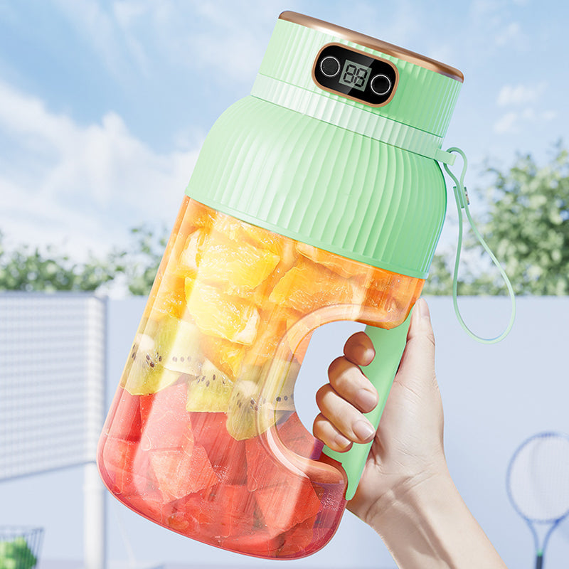 JuicerCup™ – Multifunktionaler tragbarer Saftbecher mit Digitalanzeige [50 % Rabatt]
