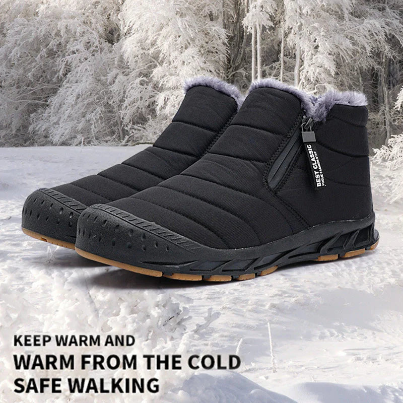 FrostFit™ – Wasserdichte, Pelzgefütterte Winter-Schneestiefel | 50% Rabatt