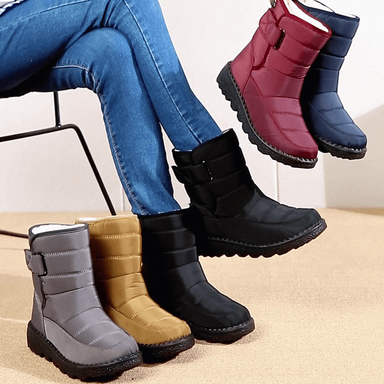 SnowStep™ – Wasserdichte, rutschfeste & warme Winterstiefel für Damen [50% Rabatt]