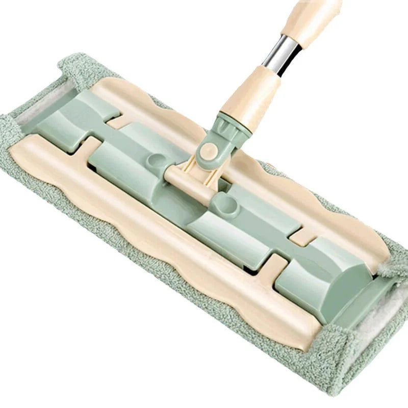 Mopmate™ – Flachmopp mit Edelstahlgriff und wiederverwendbaren, waschbaren Wischtüchern [50 % Rabatt]