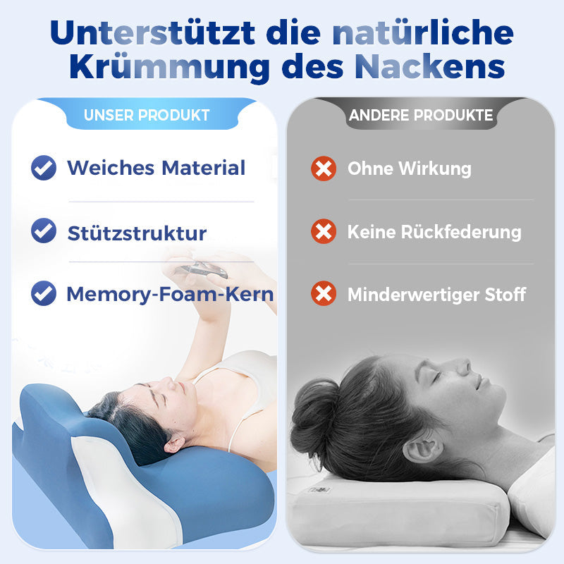 SleepEase™ – Ergonomisches Memory-Foam-Kissen für erholsamen Schlaf [50% Rabatt]