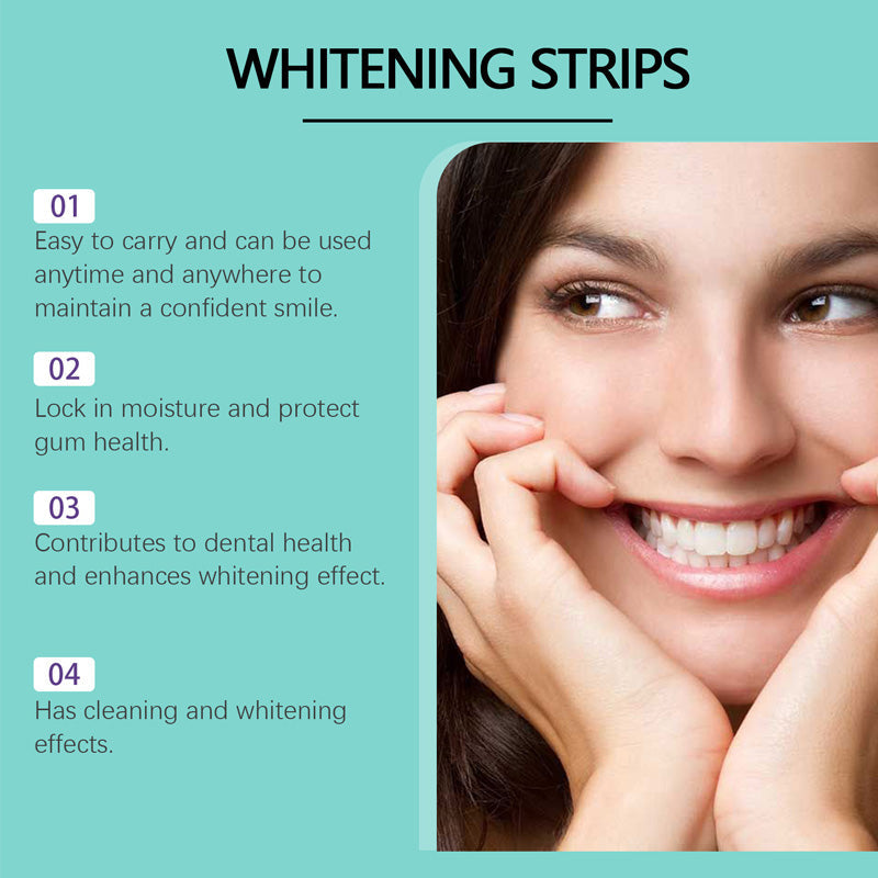 SmileBright Whitening Strips – Zahnschmelzschonende Teeth Whitening Streifen für Weiße Zähne