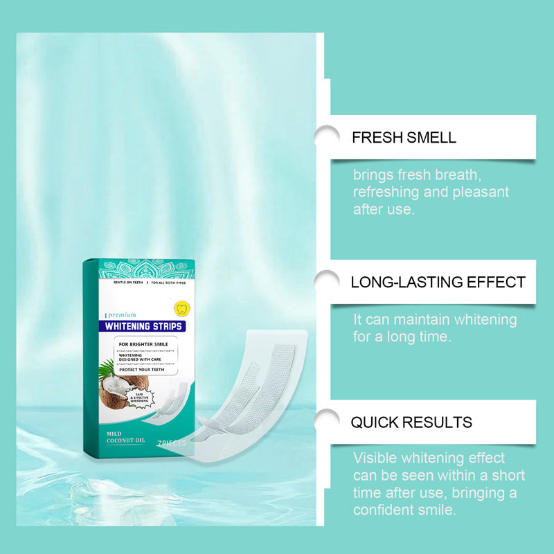 SmileBright Whitening Strips – Zahnschmelzschonende Teeth Whitening Streifen für Weiße Zähne
