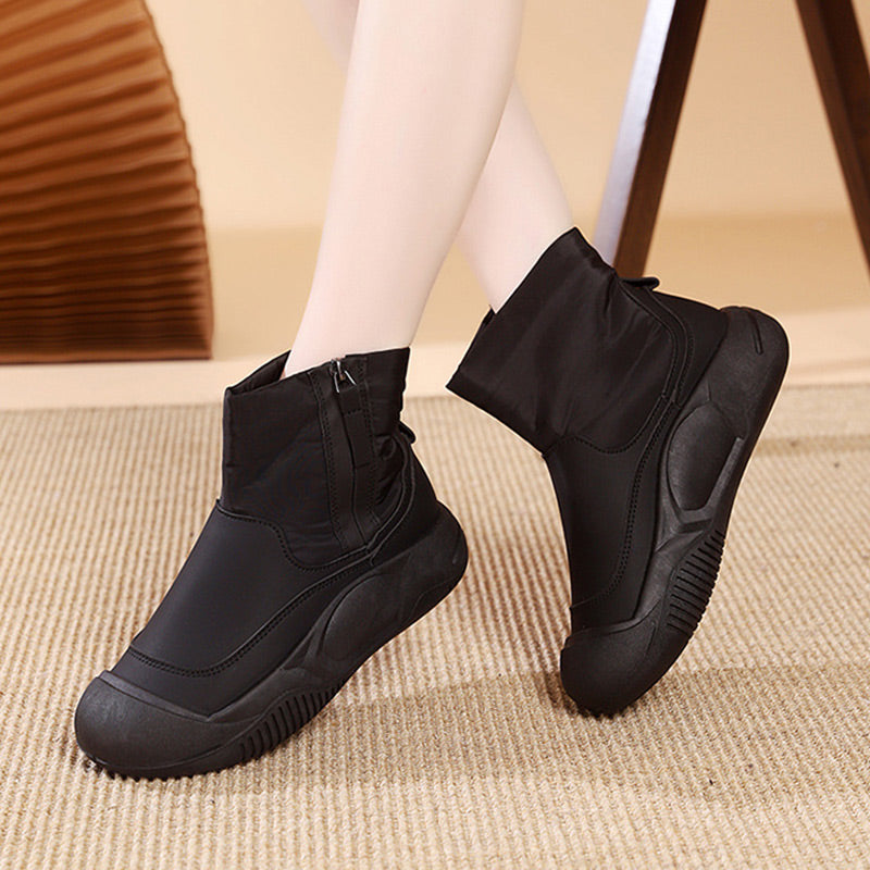 SnowCharm Damen Schneestiefel – Wasserdichte Winterstiefel mit Warmfutter & rutschfester Sohle