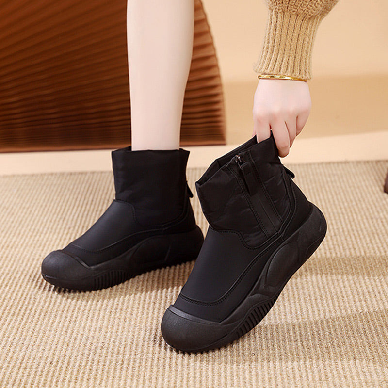 SnowCharm Damen Schneestiefel – Wasserdichte Winterstiefel mit Warmfutter & rutschfester Sohle