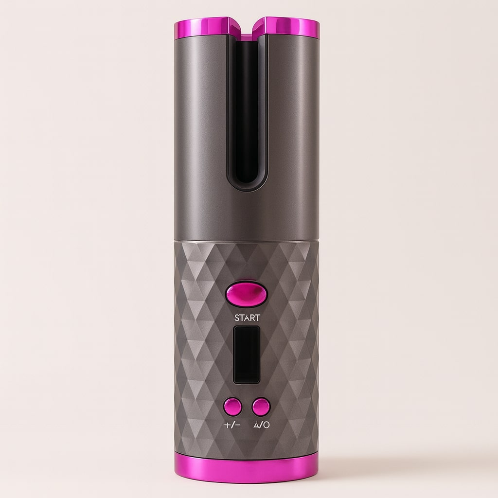 StyliWave Automatischer Lockenstab – Kabelloser Keramik-Lockenstab für schnelles, sicheres und flexibles Styling