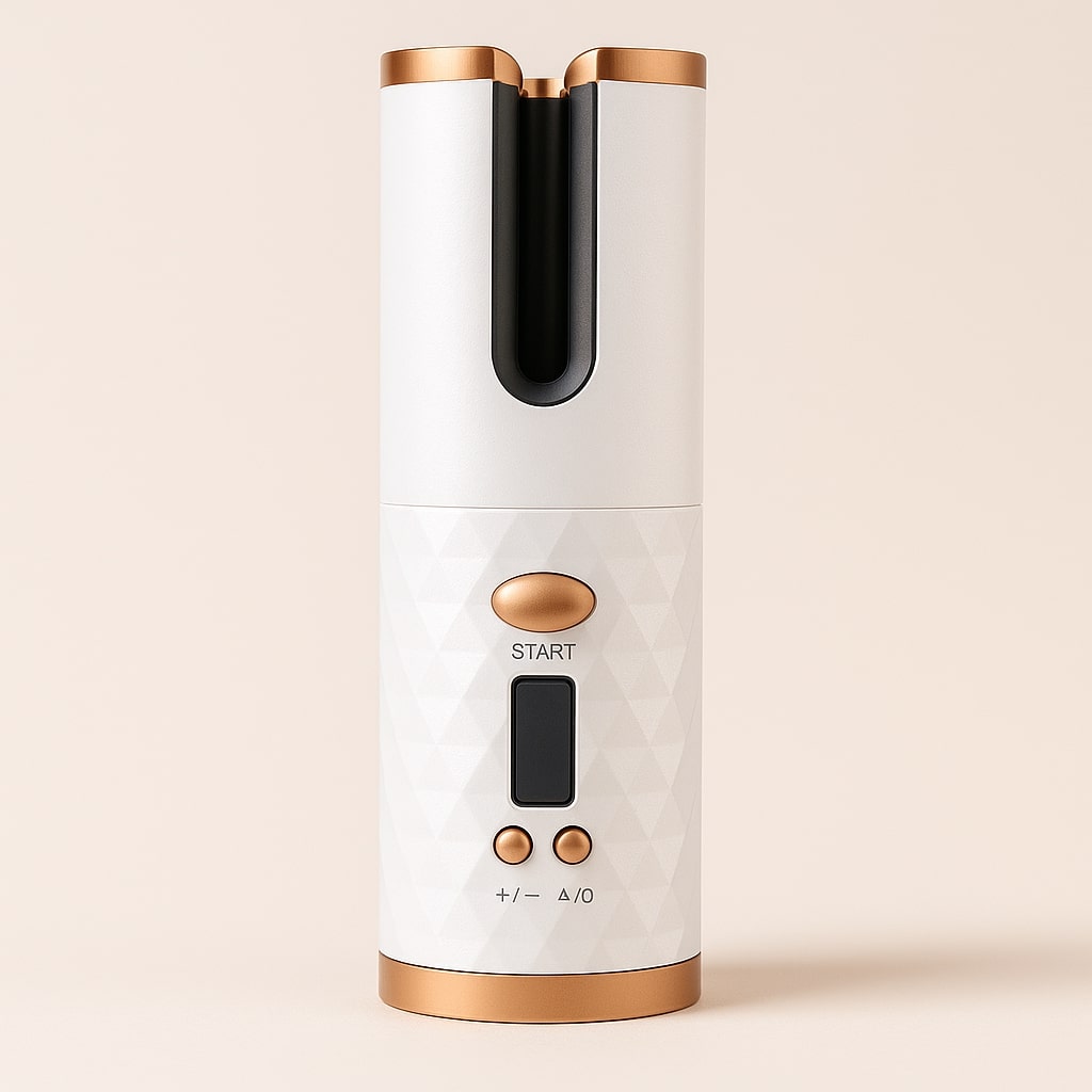 StyliWave Automatischer Lockenstab – Kabelloser Keramik-Lockenstab für schnelles, sicheres und flexibles Styling