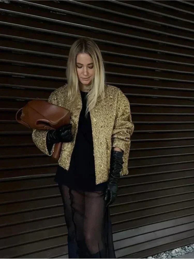 Amera™ – Modisch schimmernde Damenjacke für stilvolle Outfits [50% Rabatt]