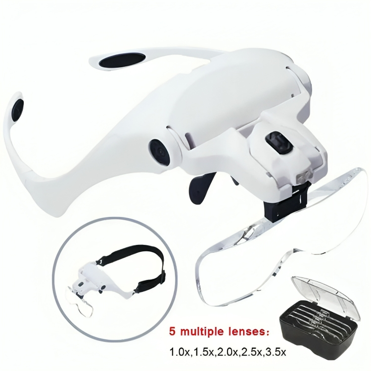 FocusLens™ – Lupenstirnband mit hellem LED-Licht für präzises Arbeiten [50% Rabatt]