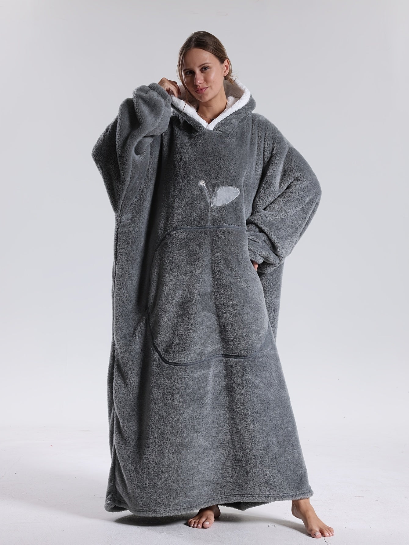 WärmeHood Hoodie Decke – Kuschelige, warme Oversize-Decke mit Kapuze, unisex und maschinenwaschbar