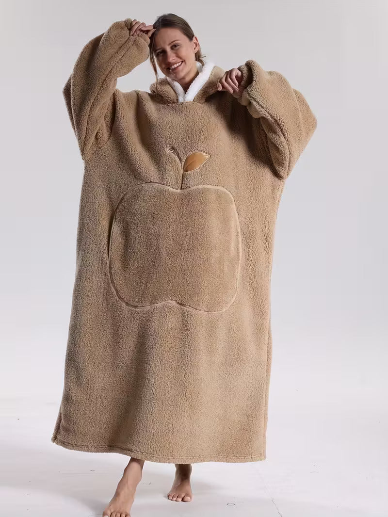 WärmeHood Hoodie Decke – Kuschelige, warme Oversize-Decke mit Kapuze, unisex und maschinenwaschbar