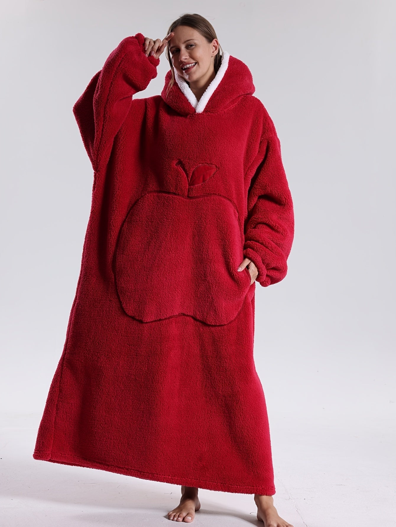 WärmeHood Hoodie Decke – Kuschelige, warme Oversize-Decke mit Kapuze, unisex und maschinenwaschbar