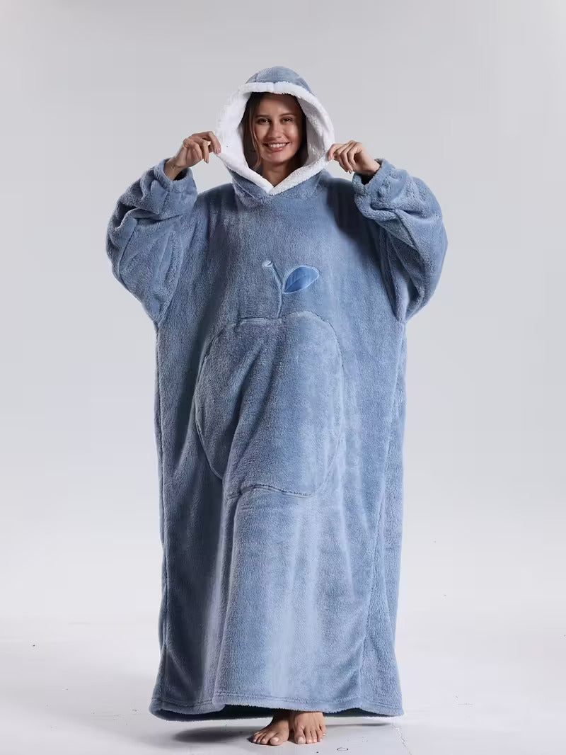 WärmeHood Hoodie Decke – Kuschelige, warme Oversize-Decke mit Kapuze, unisex und maschinenwaschbar