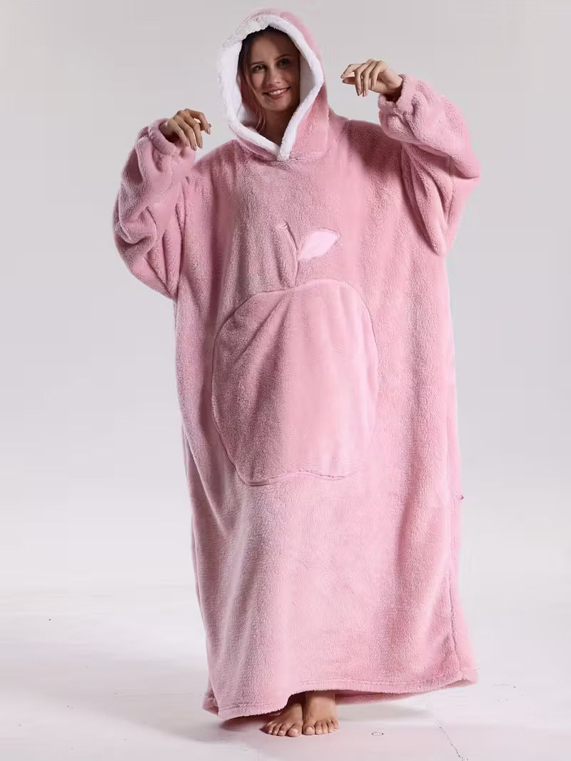 WärmeHood Hoodie Decke – Kuschelige, warme Oversize-Decke mit Kapuze, unisex und maschinenwaschbar