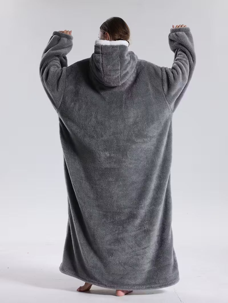 WärmeHood Hoodie Decke – Kuschelige, warme Oversize-Decke mit Kapuze, unisex und maschinenwaschbar