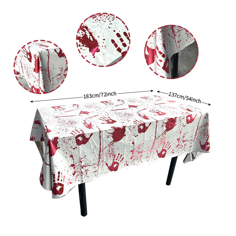 ScraryTable™ Horror Party Tischdecke | 1 + 1 Gratis